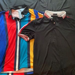 2 Striped Polo's (Large)